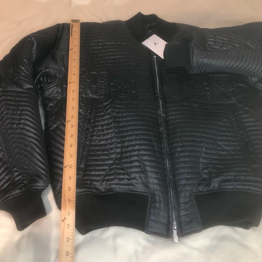 Jordan Flight Varsity Full-Zip Quilted Jacket Black Full-Zip II5324-010 Size S